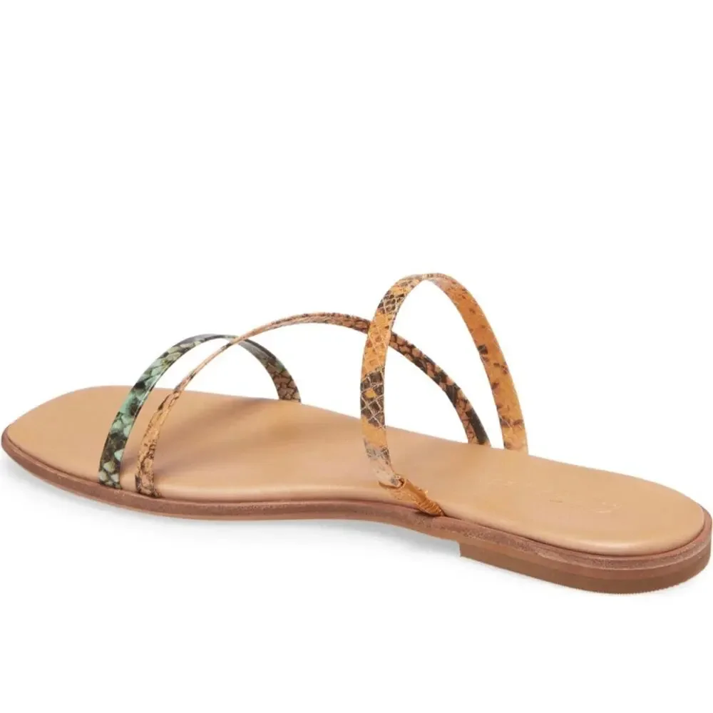 Madewell The Lyra Snake Print Slide Sandal, Sz 6.5 - Picture 13 of 13